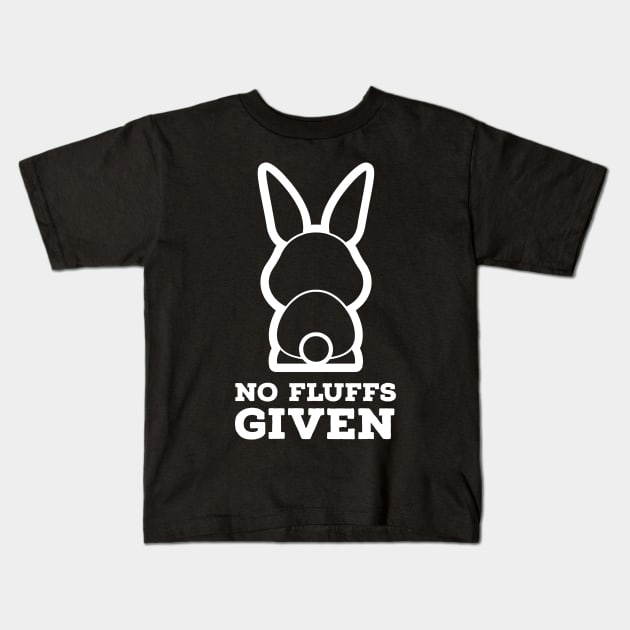 No Fluffs Given Kids T-Shirt by Suzhi Q